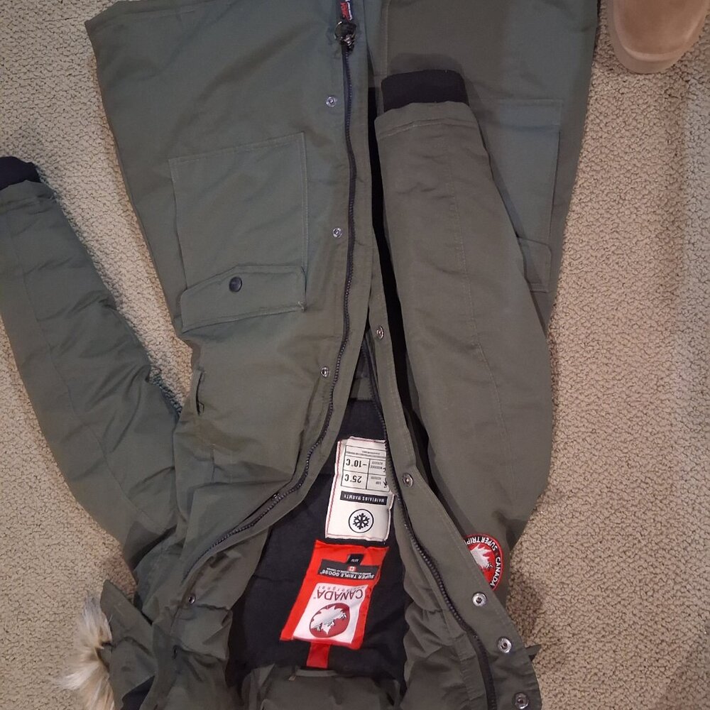 CANADA WEATHER GEAR GREEN PARKA..HEAVY DUTY - Picture 7 of 8